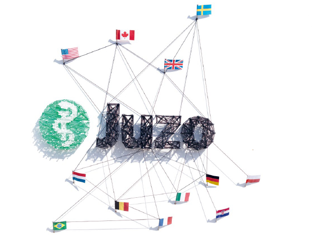 Diagram showing Juzo’s subsidiaries