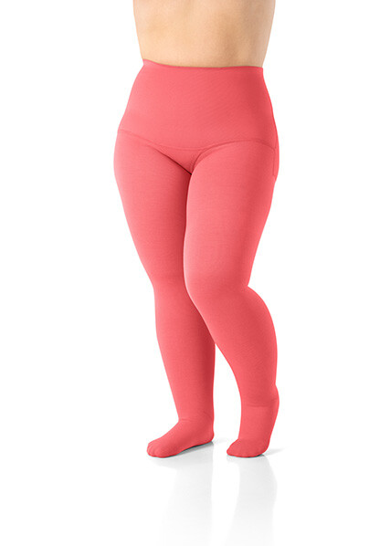 Tights Sweet Coral Flachstrick
