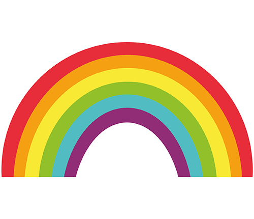 Juzo Iron-on Patch  Rainbow